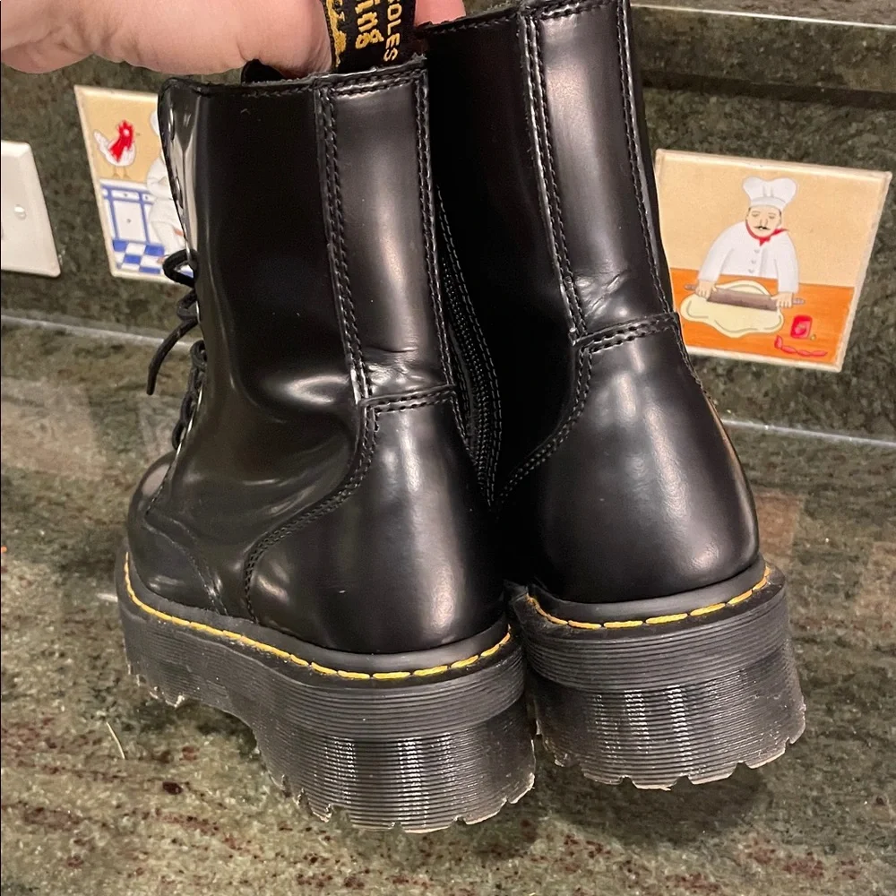 Dr. Martens Leather Women's Boots JADON Platform FITS US 9 marked EU 41 US 8 - Picture 7 of 16